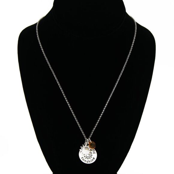 Glam & Glow "You Are My Sunshine" Charm Bracelet and Necklace Set - Picture 5 of 8